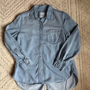 Blue Denim Chambray Shirt